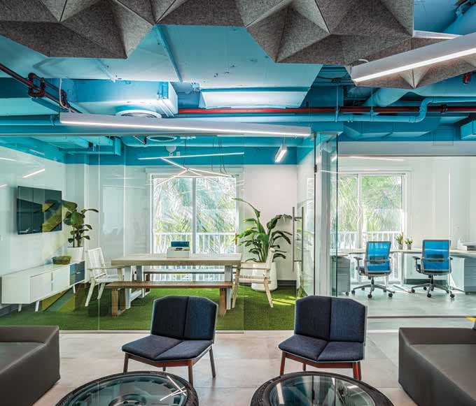 Fort Lauderdale Commercial Building Parking Spaces - Asta Parking Office Interior with Creative Design