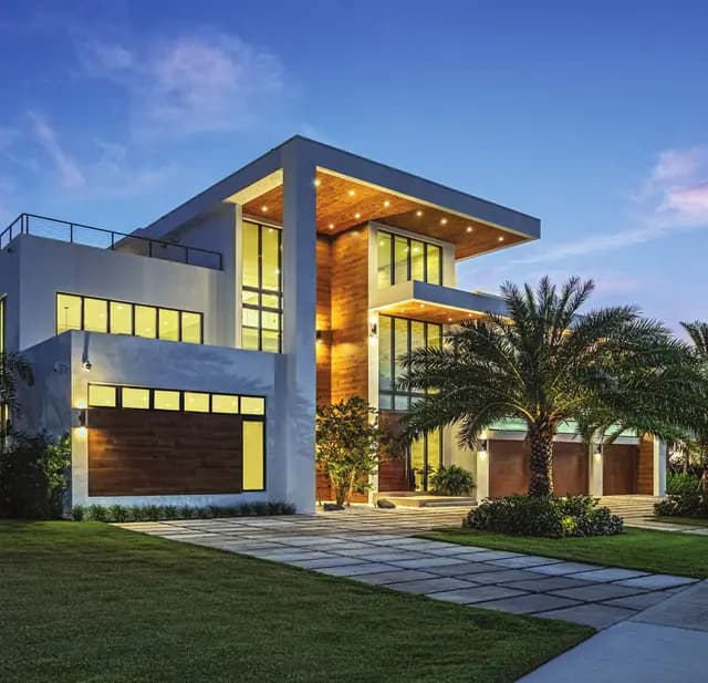 Fort Lauderdale Home Building Modern Masters Coral Ridge Country Club - Contemporary Exterior Daytime