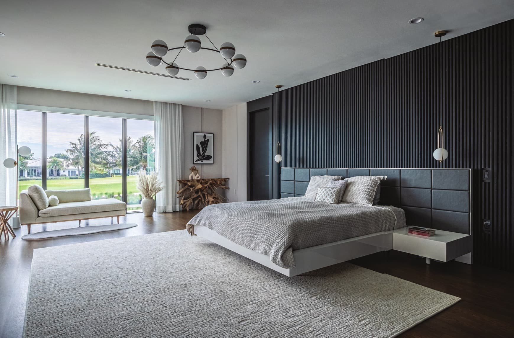 Fort Lauderdale Home Building Modern Masters Coral Ridge Country Club - Primary Suite with Golf Course Views