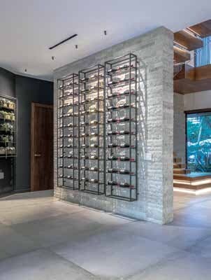 Fort Lauderdale Home Building The Nature of Design - Glass Wine Display