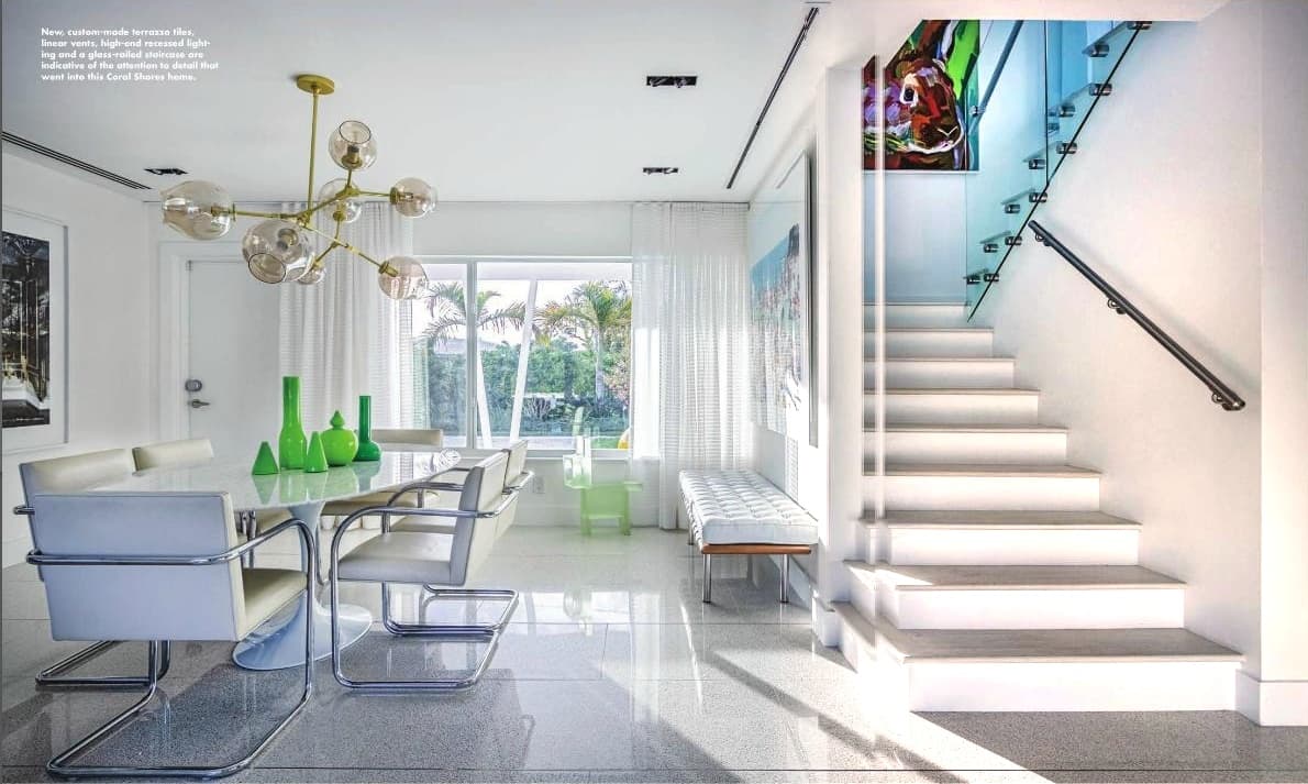 Melding Mid-century with Modern - Open Living Area with Mid-Century Furnishings